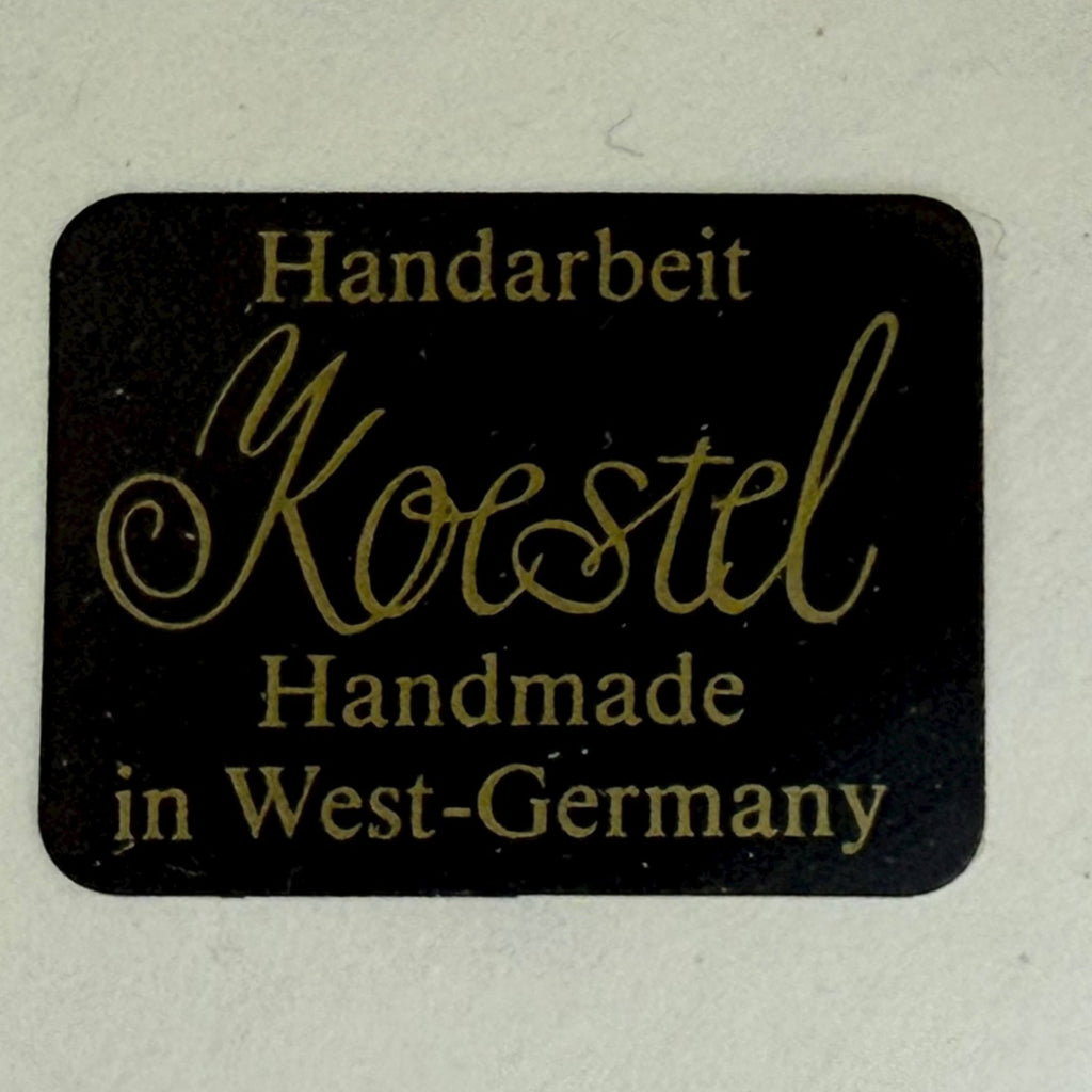 Vintage 1980s Koestel Wax Angel Tree Topper in Box West Germany