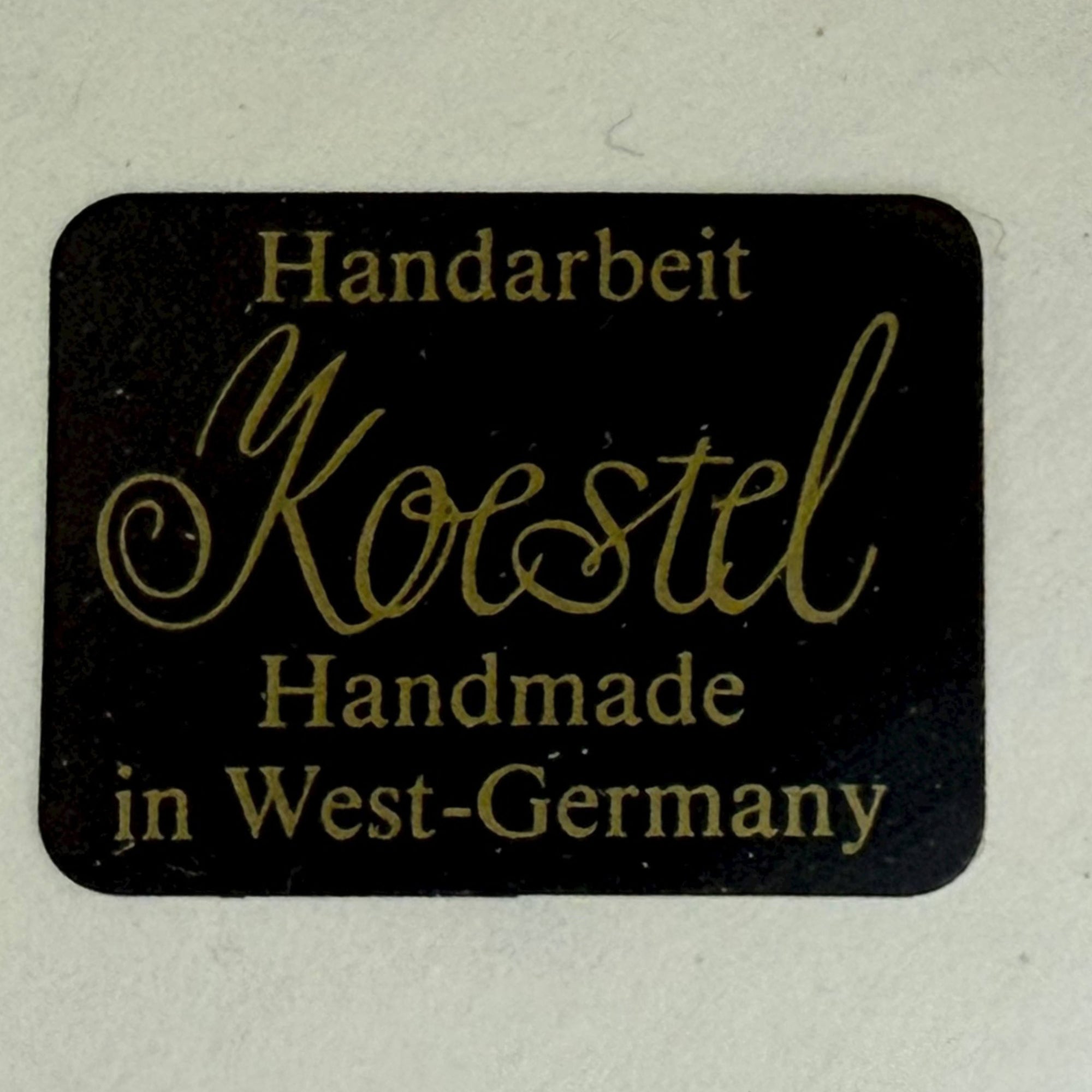 Vintage 1980s Koestel Wax Angel Tree Topper in Box West Germany