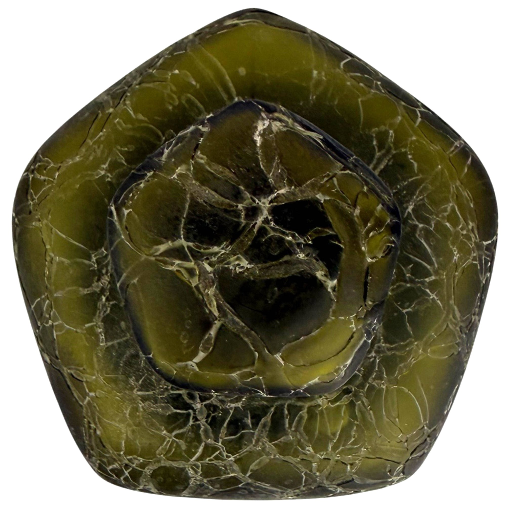 top view of French Art Deco power jar