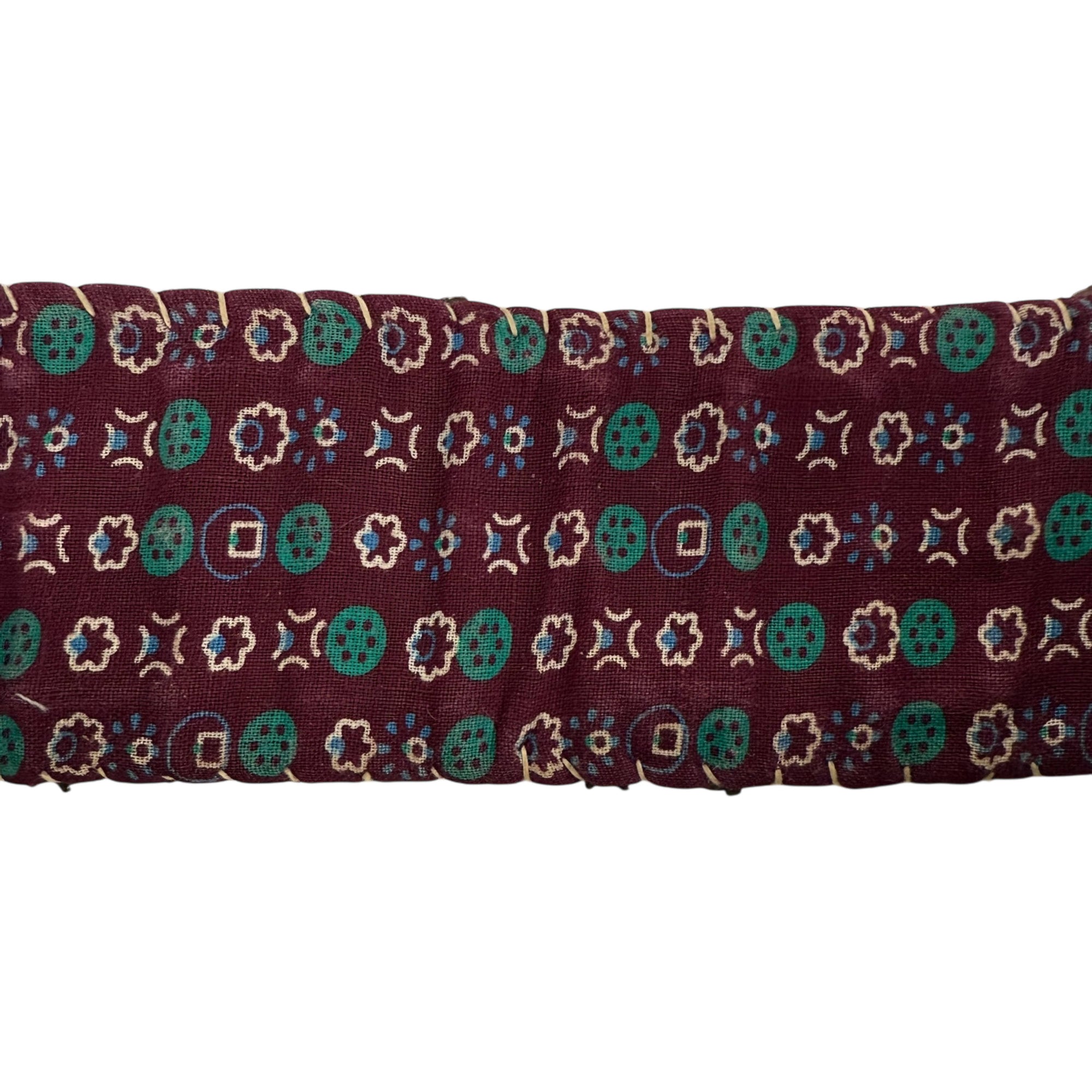 Antique Kurdish Belt with Silver Boteh Buckle Tribal Jewelry
