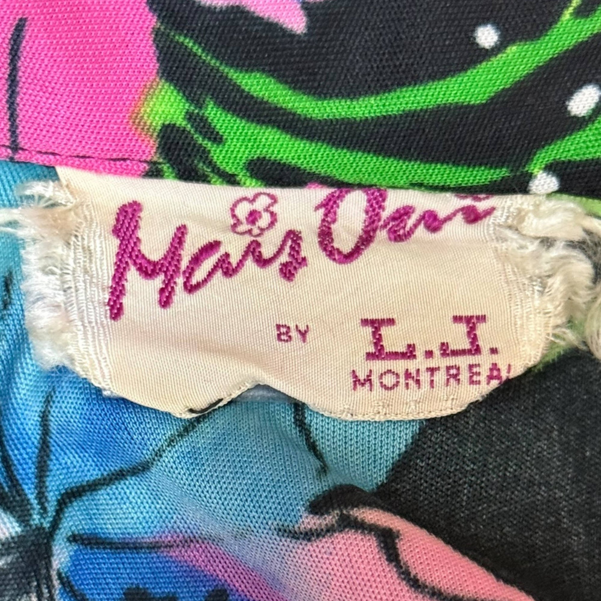 Vintage 1970s Hostess Pyjamas Floral Pattern Pajamas Size S