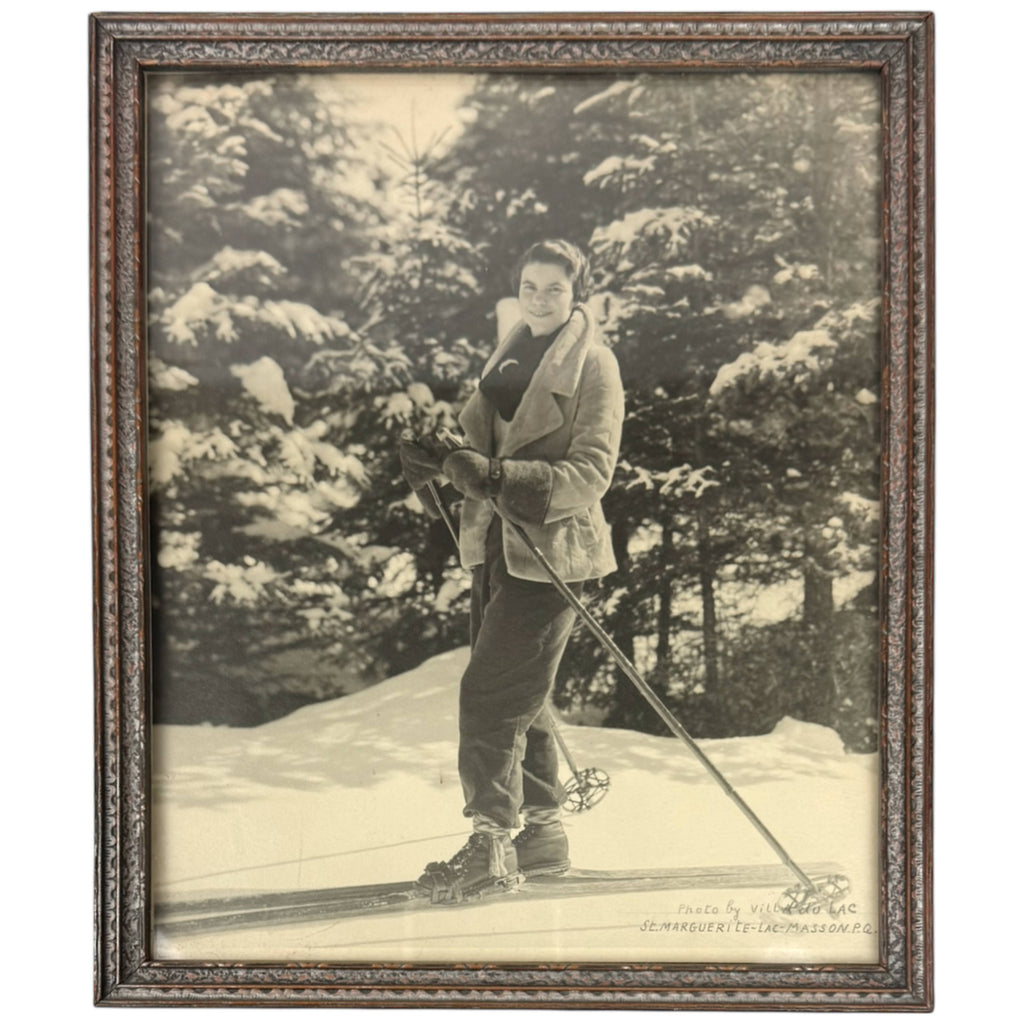 Vintage Ski Photo – Ste Marguerite Lac Masson, Quebec c.1935