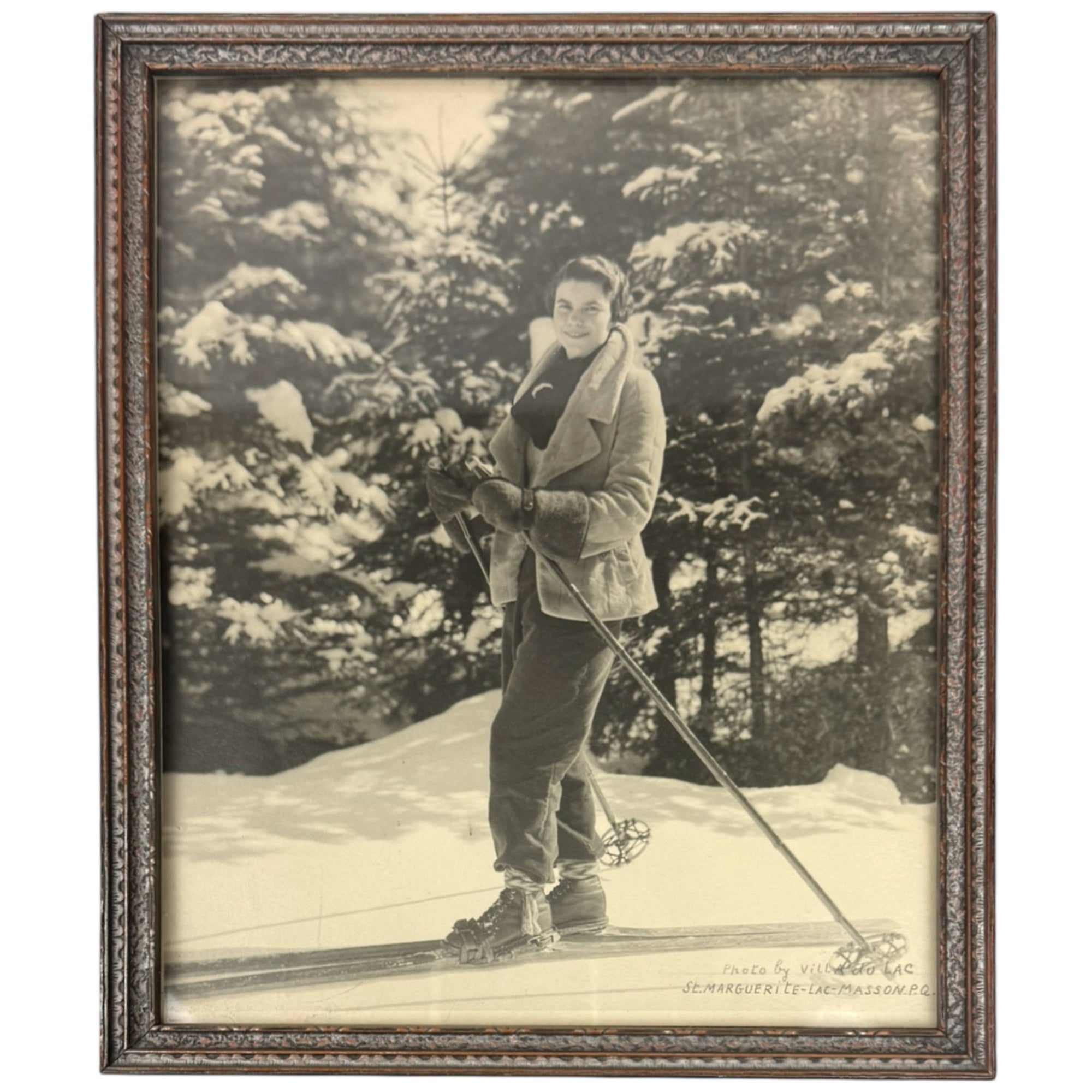 Vintage Ski Photo – Ste Marguerite Lac Masson, Quebec c.1935