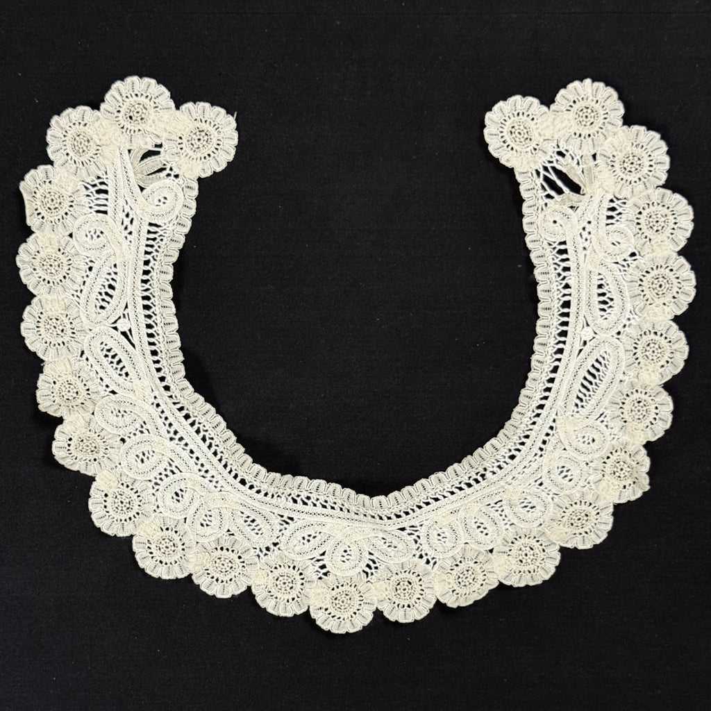 Antique Lace Collar Floral Guipure Appliqué Dress Trim