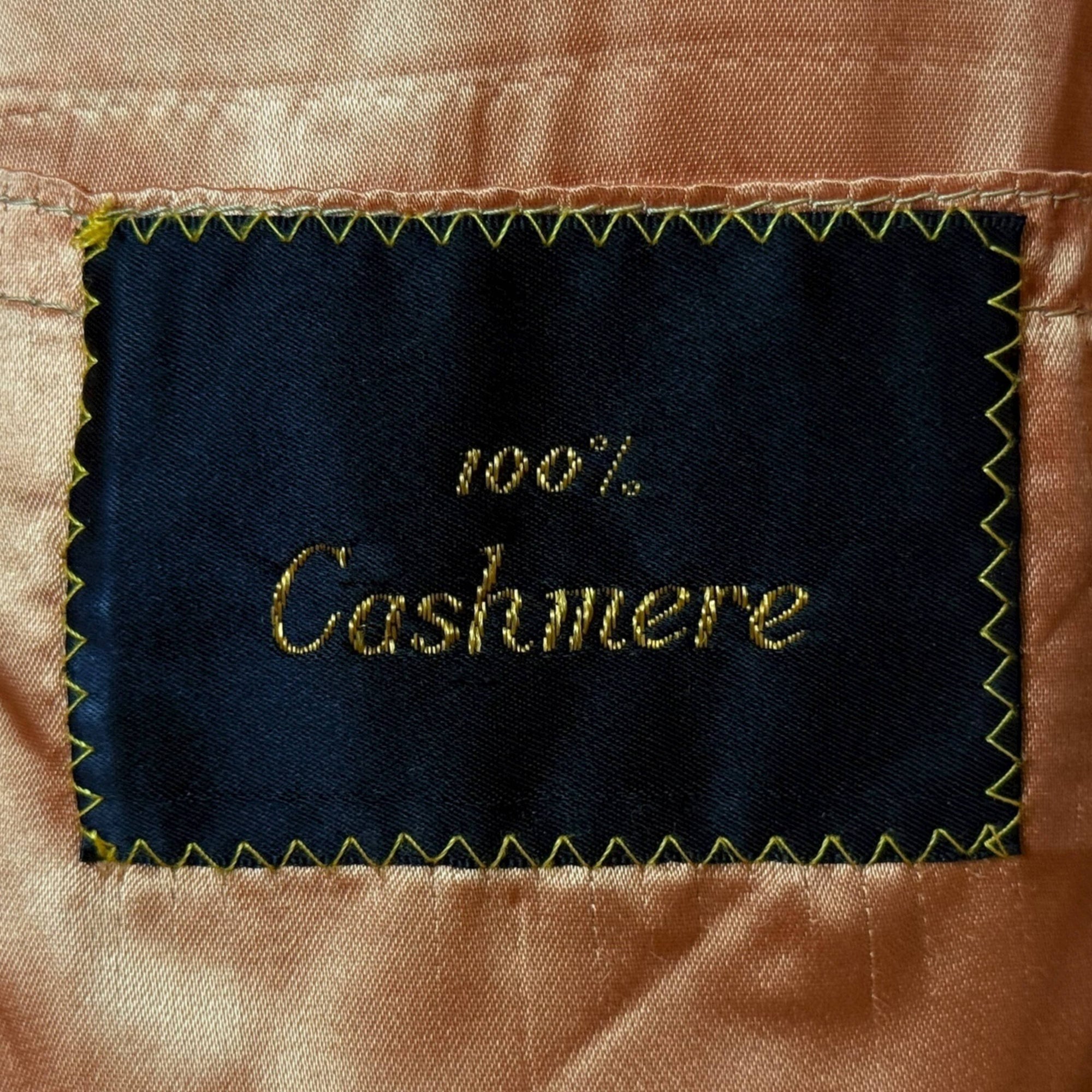 Vintage 100% Cashmere Overcoat Double-Breasted Camel Coat Ladies Size M