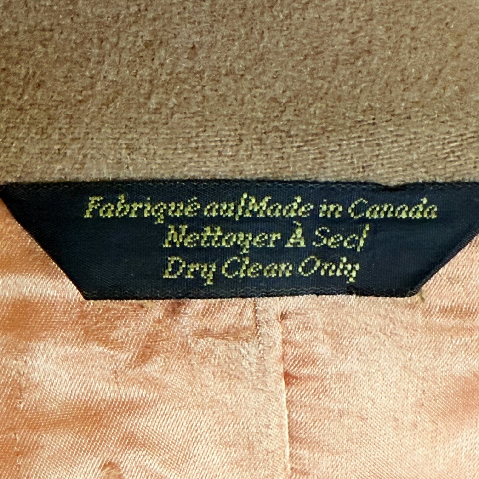 Vintage 100% Cashmere Overcoat Double-Breasted Camel Coat Ladies Size M