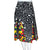 1970s Vintage Lanvin Skirt Optic Floral Polyester Sz 12 L