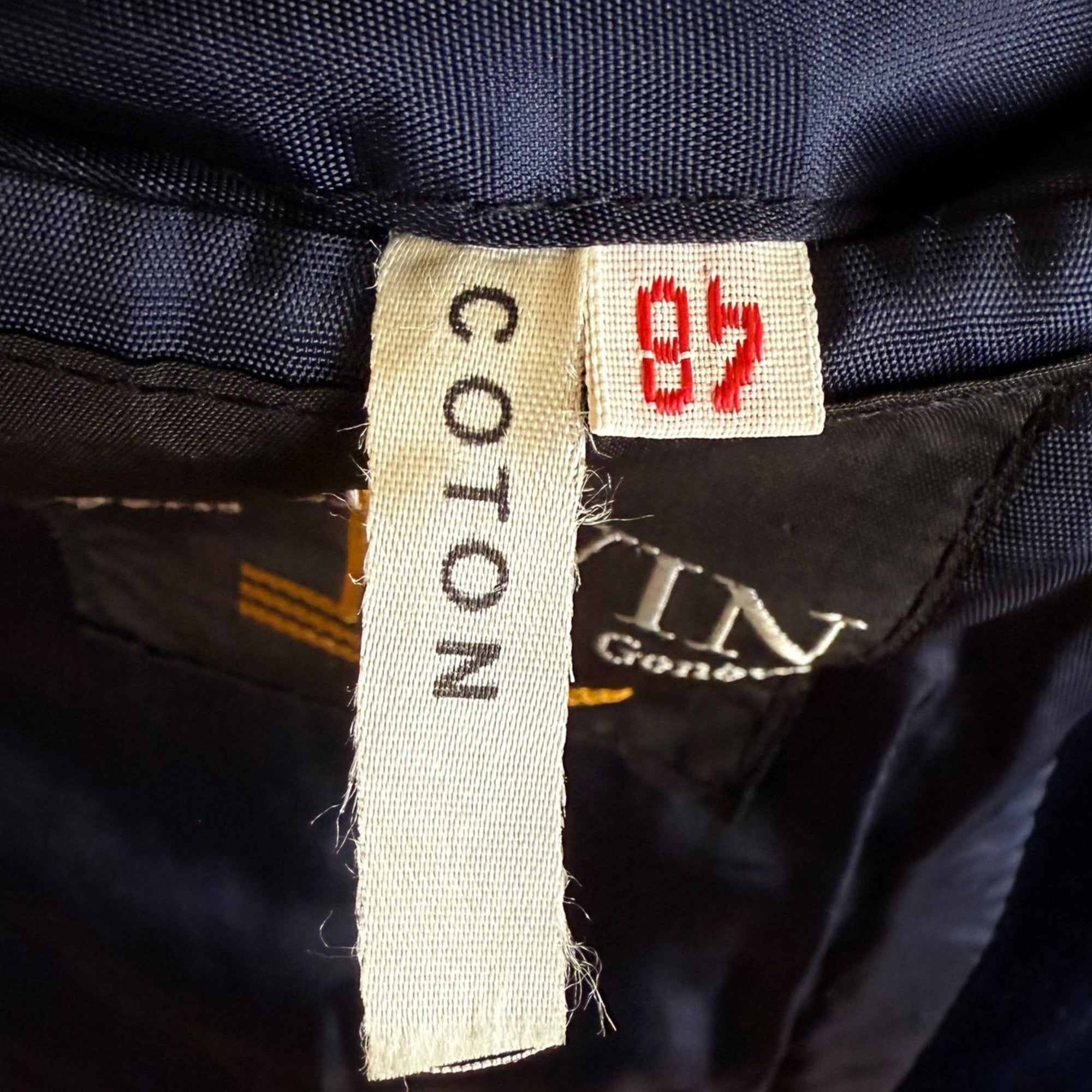 1970s Vintage Lanvin Paris Jacket Blue Velvet Blazer Size M