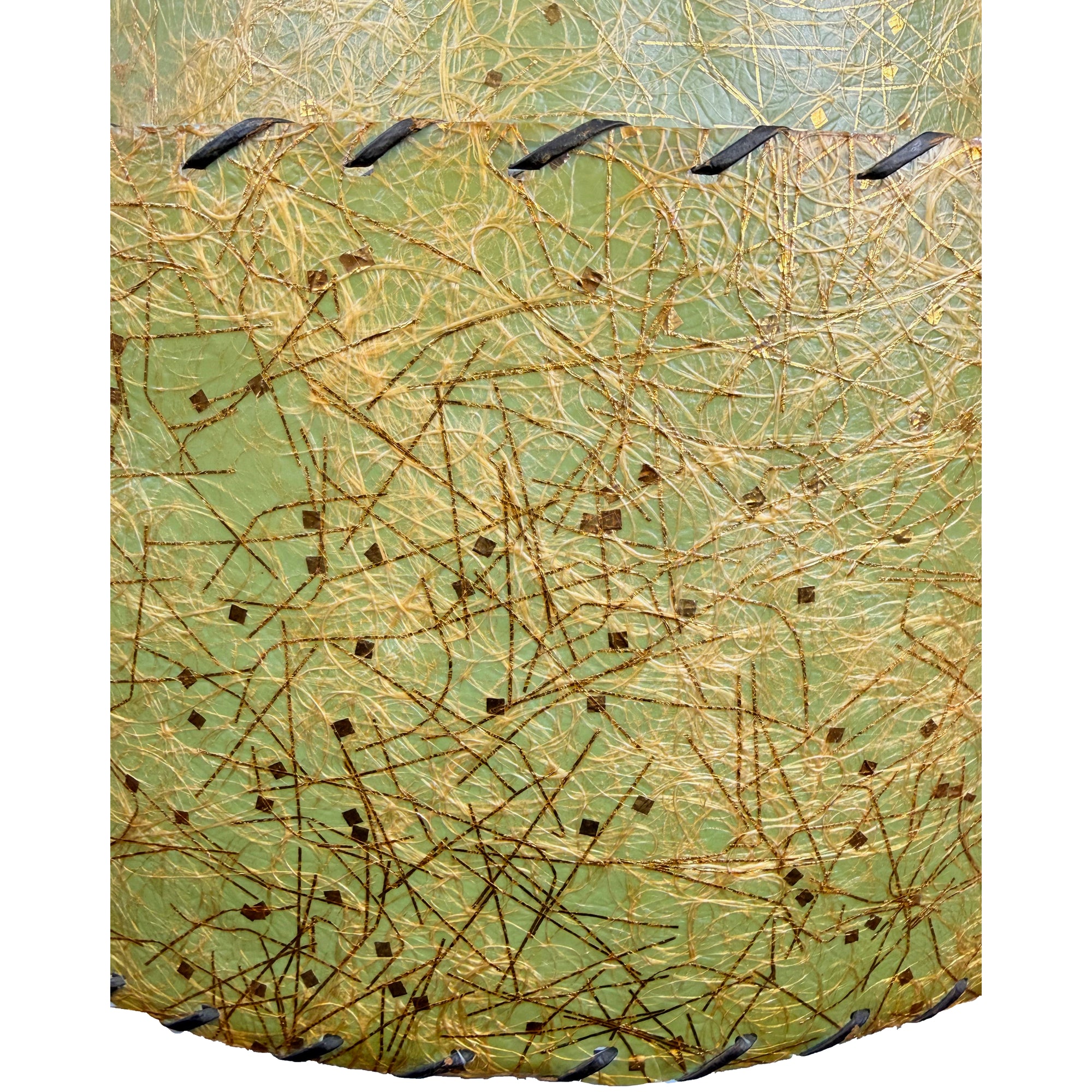 atomic era fibreglass lamp shade detail