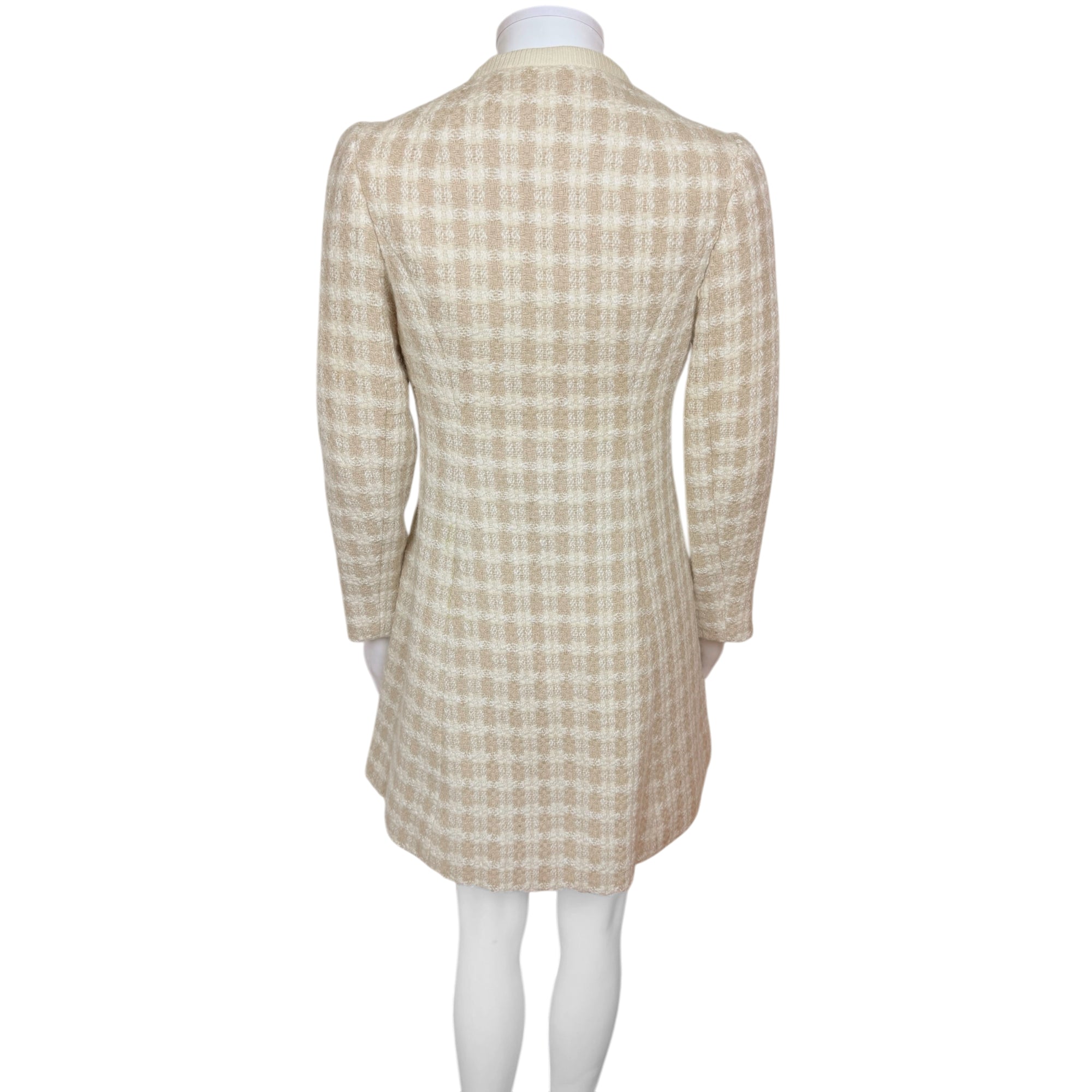 Vintage 60s Tweed Dress & Coat Set Lily Simon Made in France