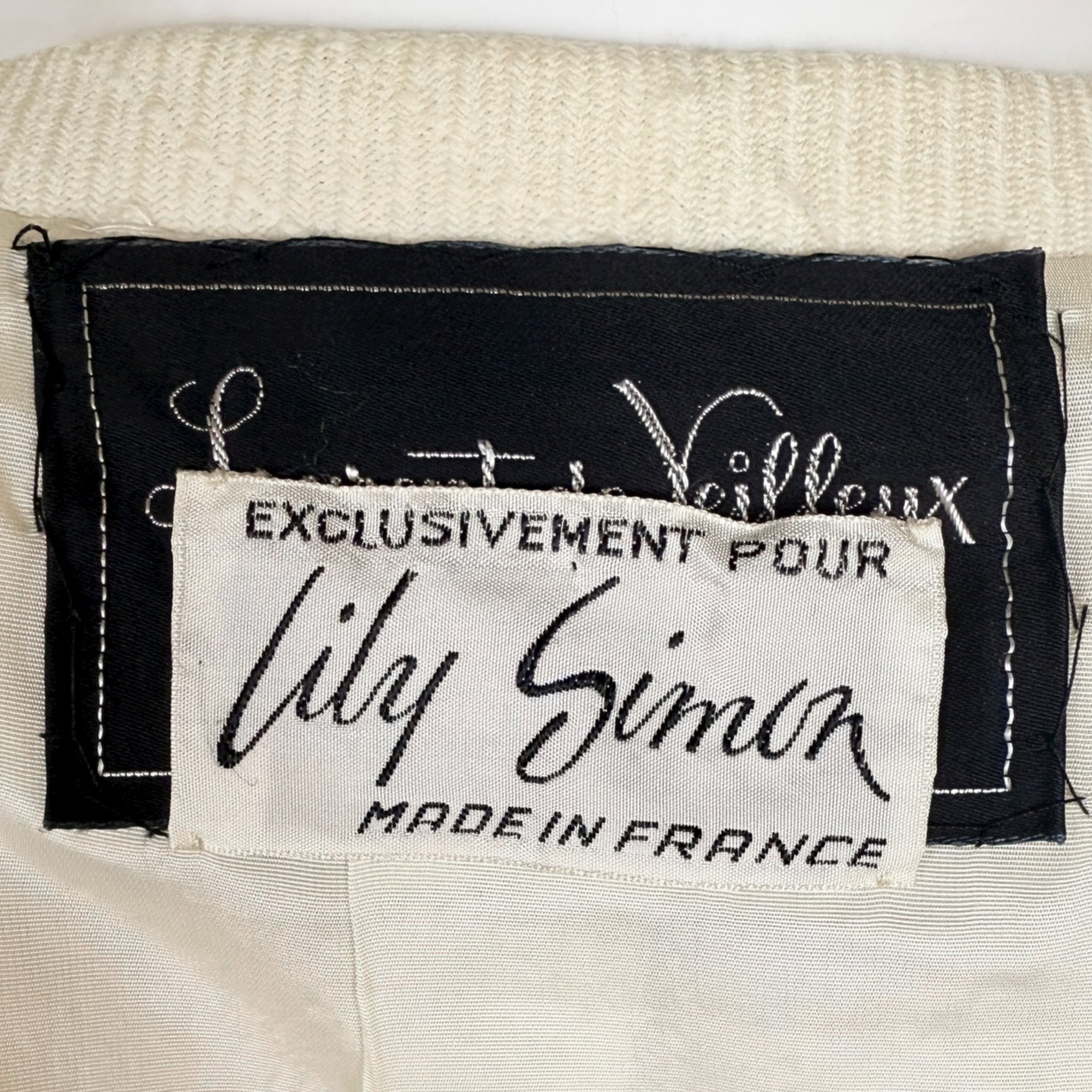 Vintage 60s Tweed Dress & Coat Set Lily Simon Made in France