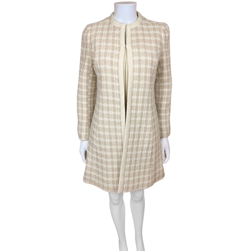 Vintage 60s Tweed Dress & Coat Set Lily Simon Made in France
