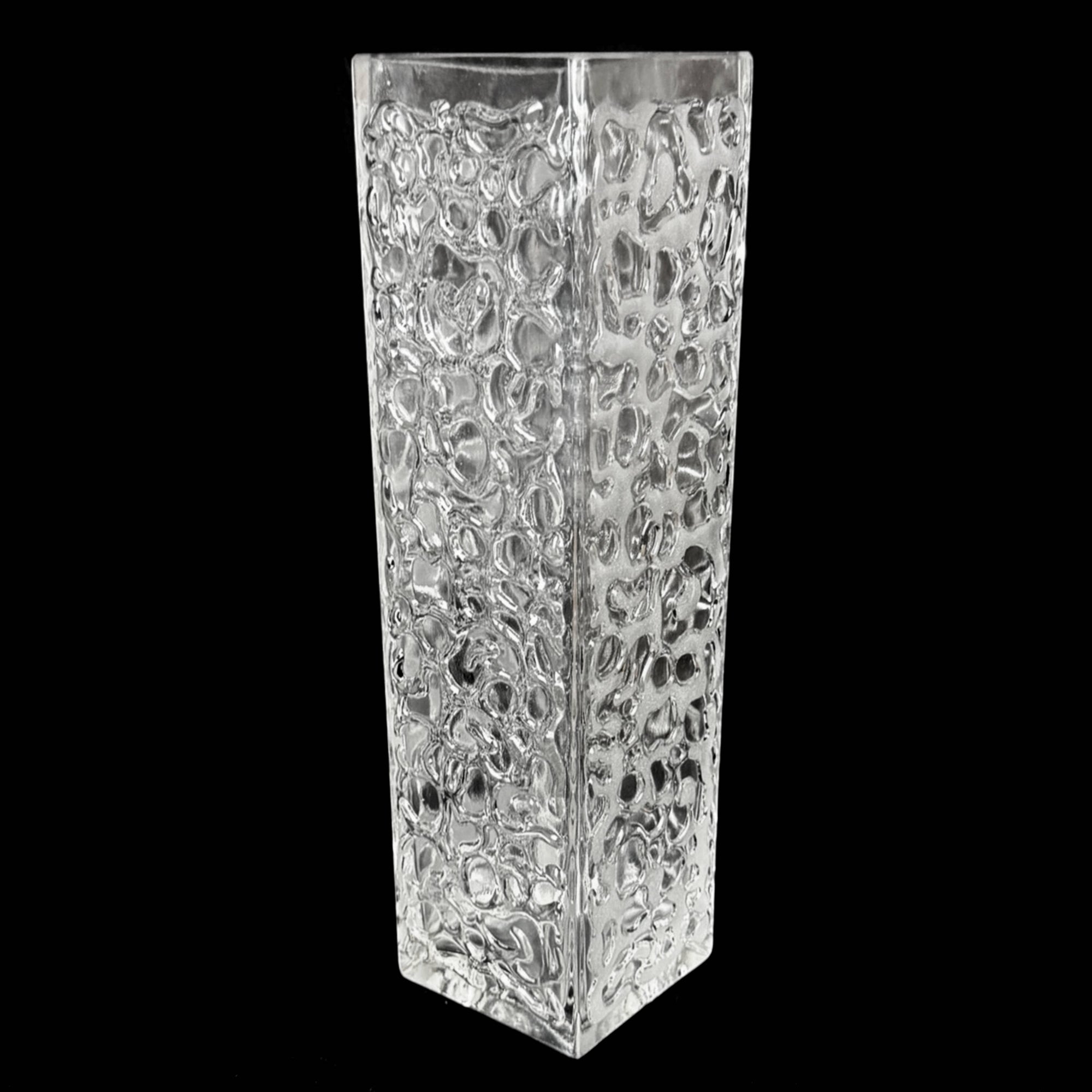 1960s Lausitzer Glass Vase Germany by Ingrid Morche 11.75”