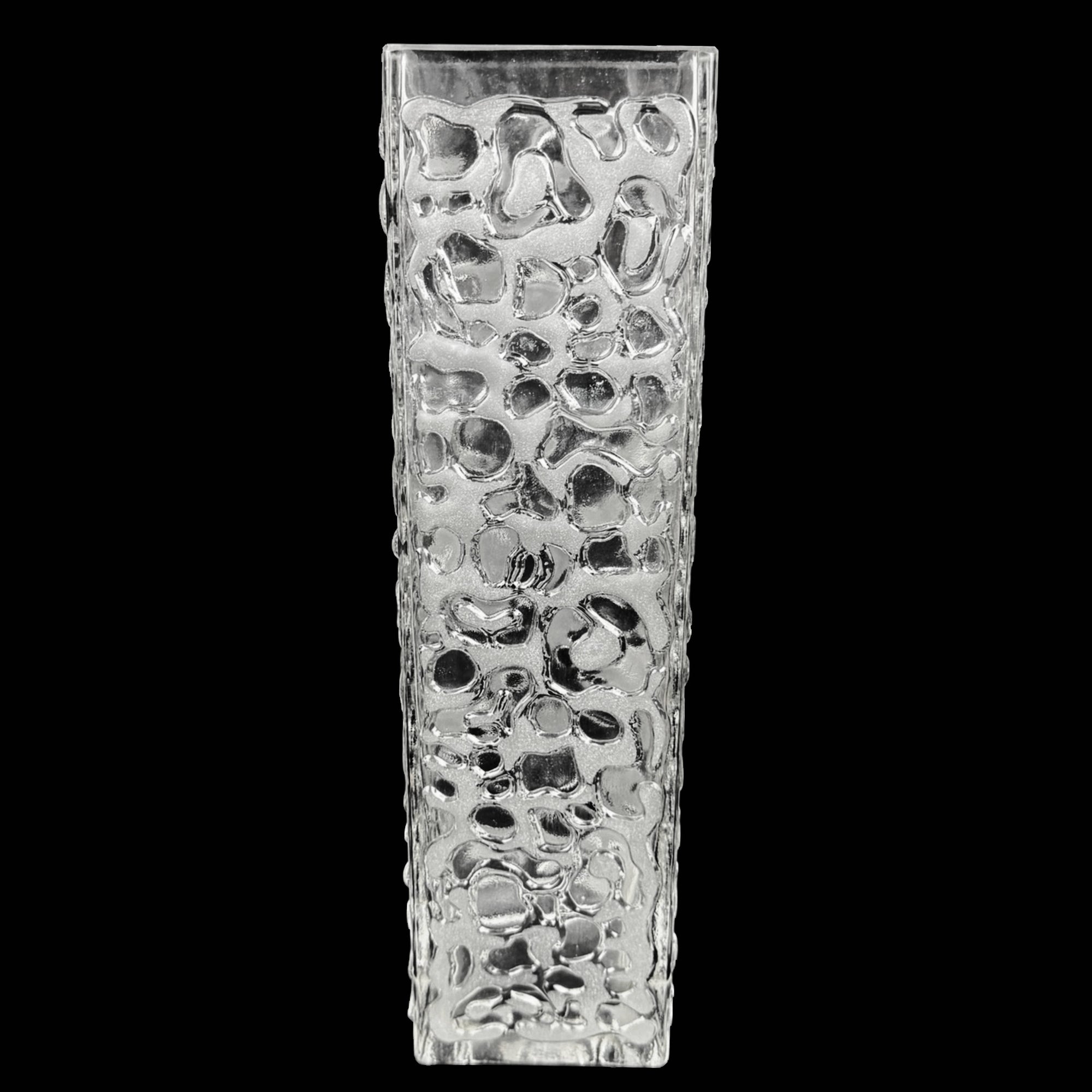 1960s Lausitzer Glass Vase Germany by Ingrid Morche 11.75”