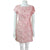 Vintage 1960s Dress with Matching Overcoat Pink Brocade S