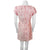 Vintage 1960s Dress with Matching Overcoat Pink Brocade S
