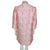 Vintage 1960s Dress with Matching Overcoat Pink Brocade S