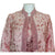 Vintage 1960s Dress with Matching Overcoat Pink Brocade S