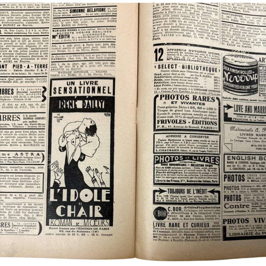 1928 French Magazine Le Sourire – Art Deco Illustrations, Risqué Paris Humour