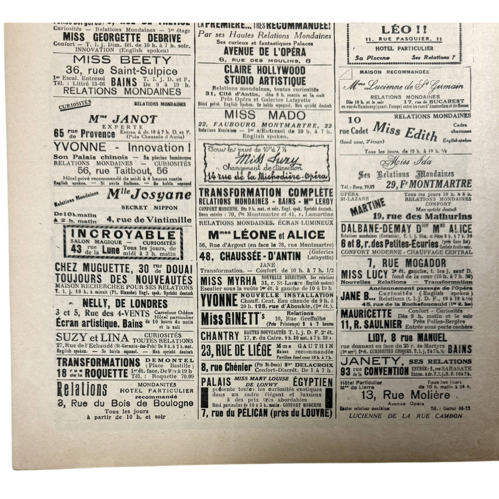 1928 French Magazine Le Sourire – Art Deco Illustrations, Risqué Paris Humour