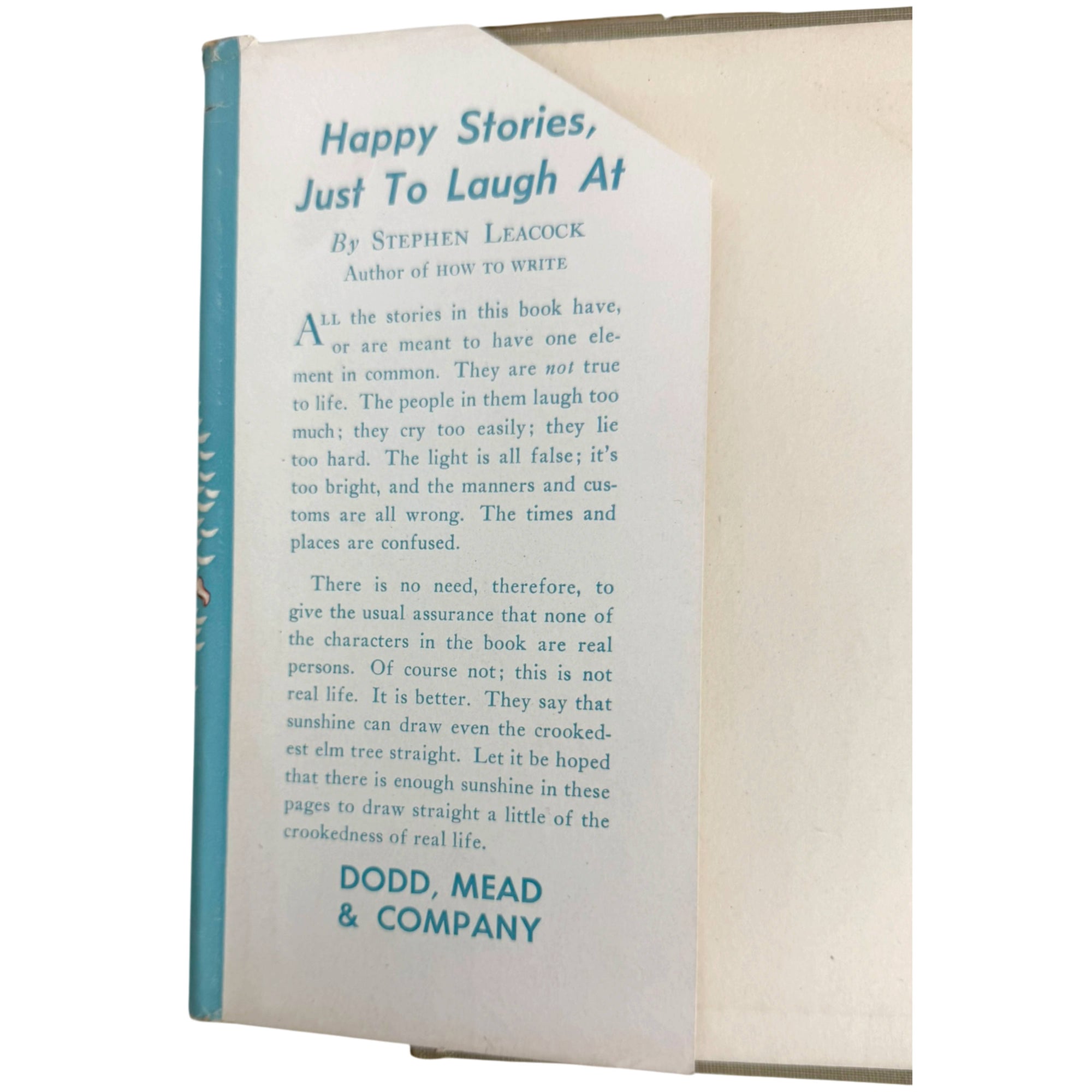front flap happy stories just to laugh at