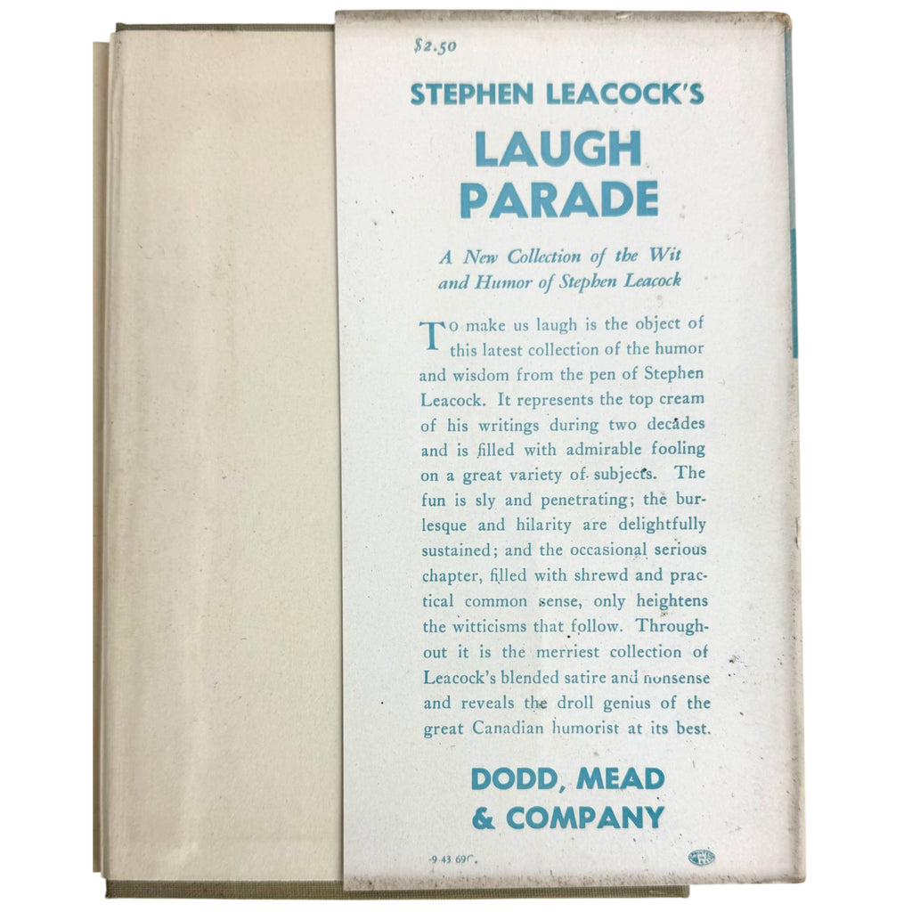 back flap stephen leacock book