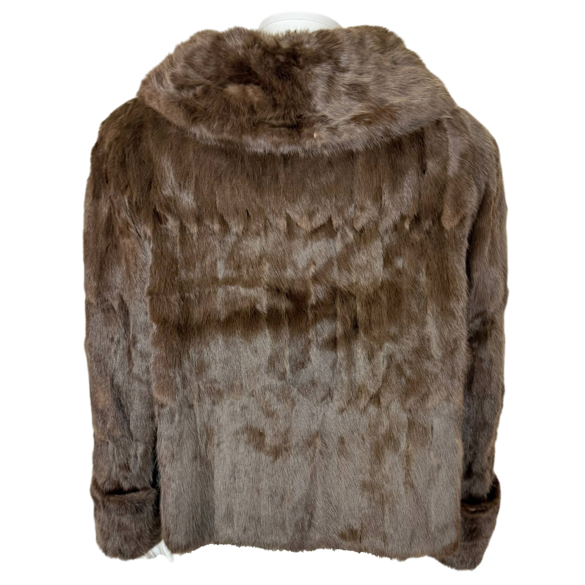 1950s Vintage Squirrel Fur Jacket P. Leclerc Fourrures Quebec Short Coat