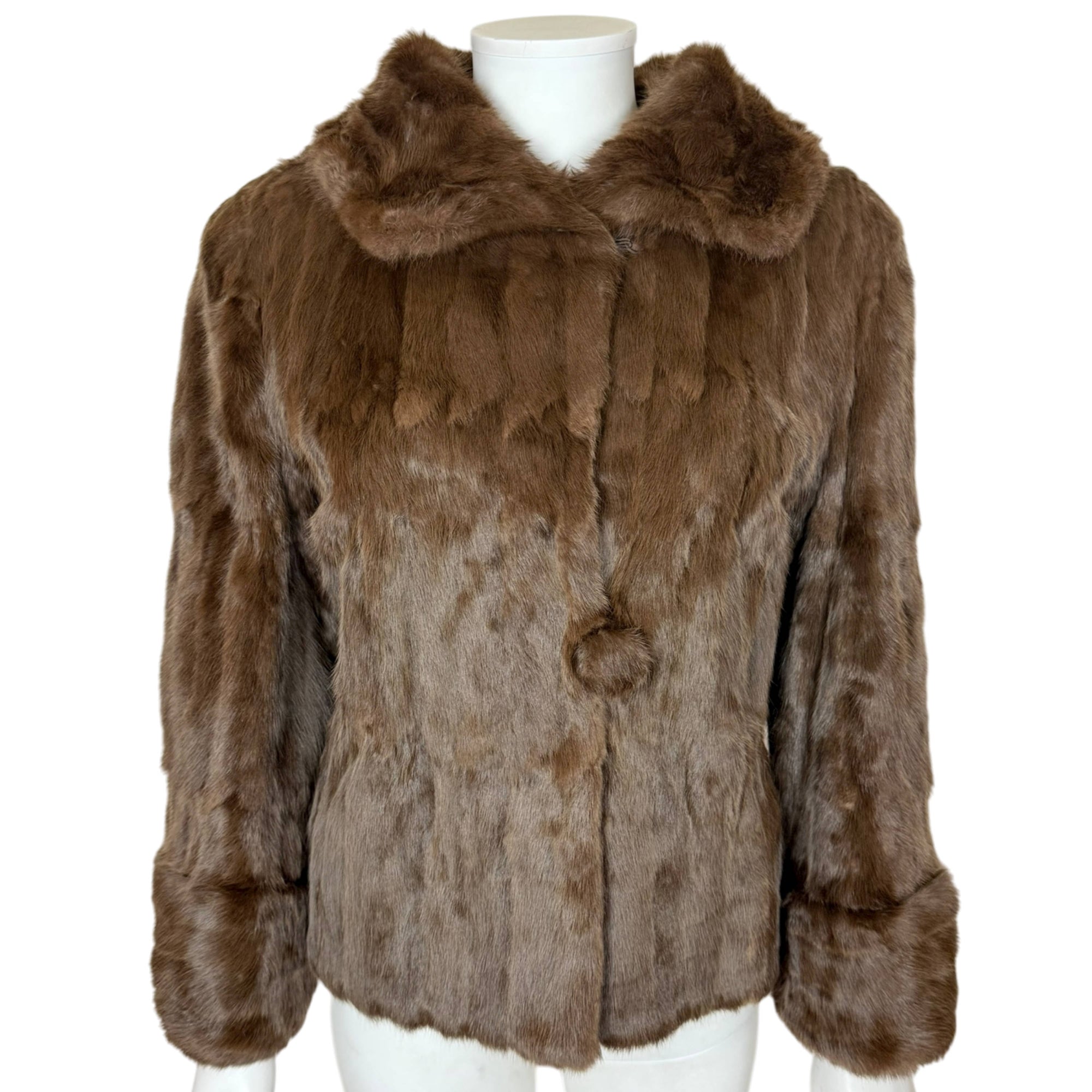 1950s Vintage Squirrel Fur Jacket P. Leclerc Fourrures Quebec Short Coat