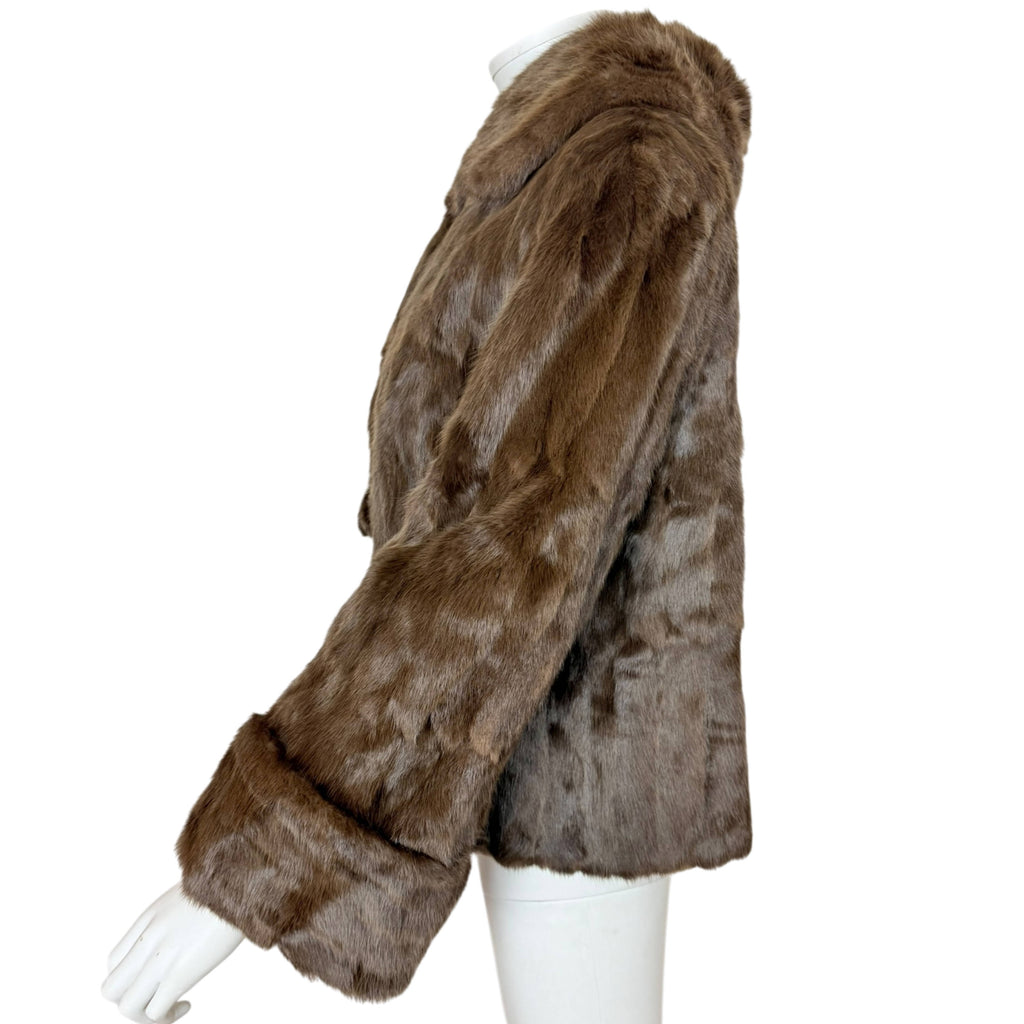 1950s Vintage Squirrel Fur Jacket P. Leclerc Fourrures Quebec Short Coat