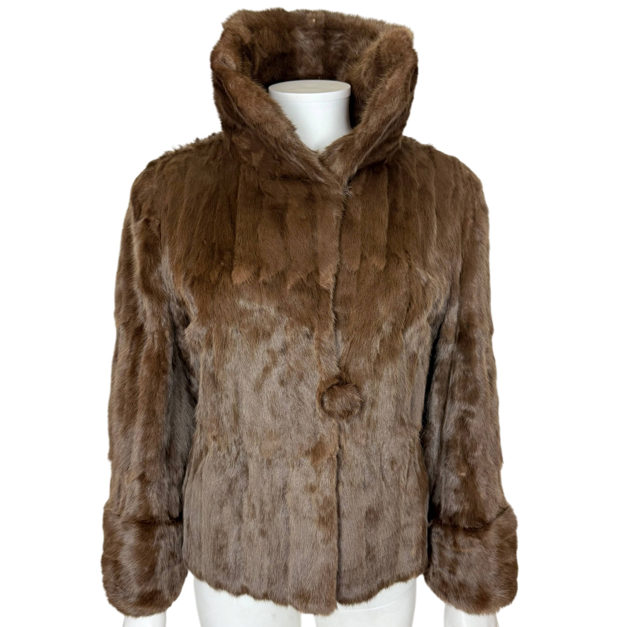 1950s Vintage Squirrel Fur Jacket P. Leclerc Fourrures Quebec Short Coat