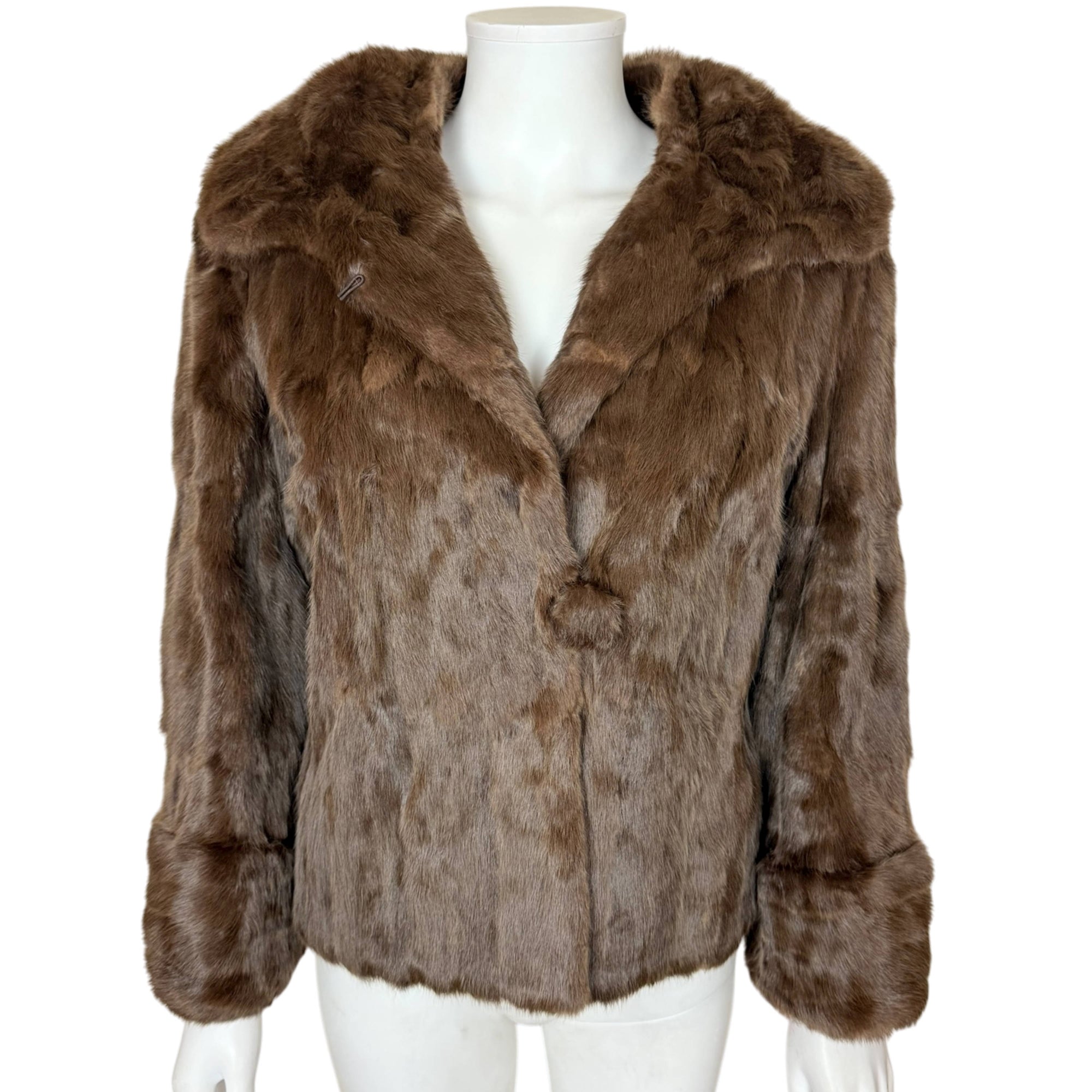 1950s Vintage Squirrel Fur Jacket P. Leclerc Fourrures Quebec Short Coat