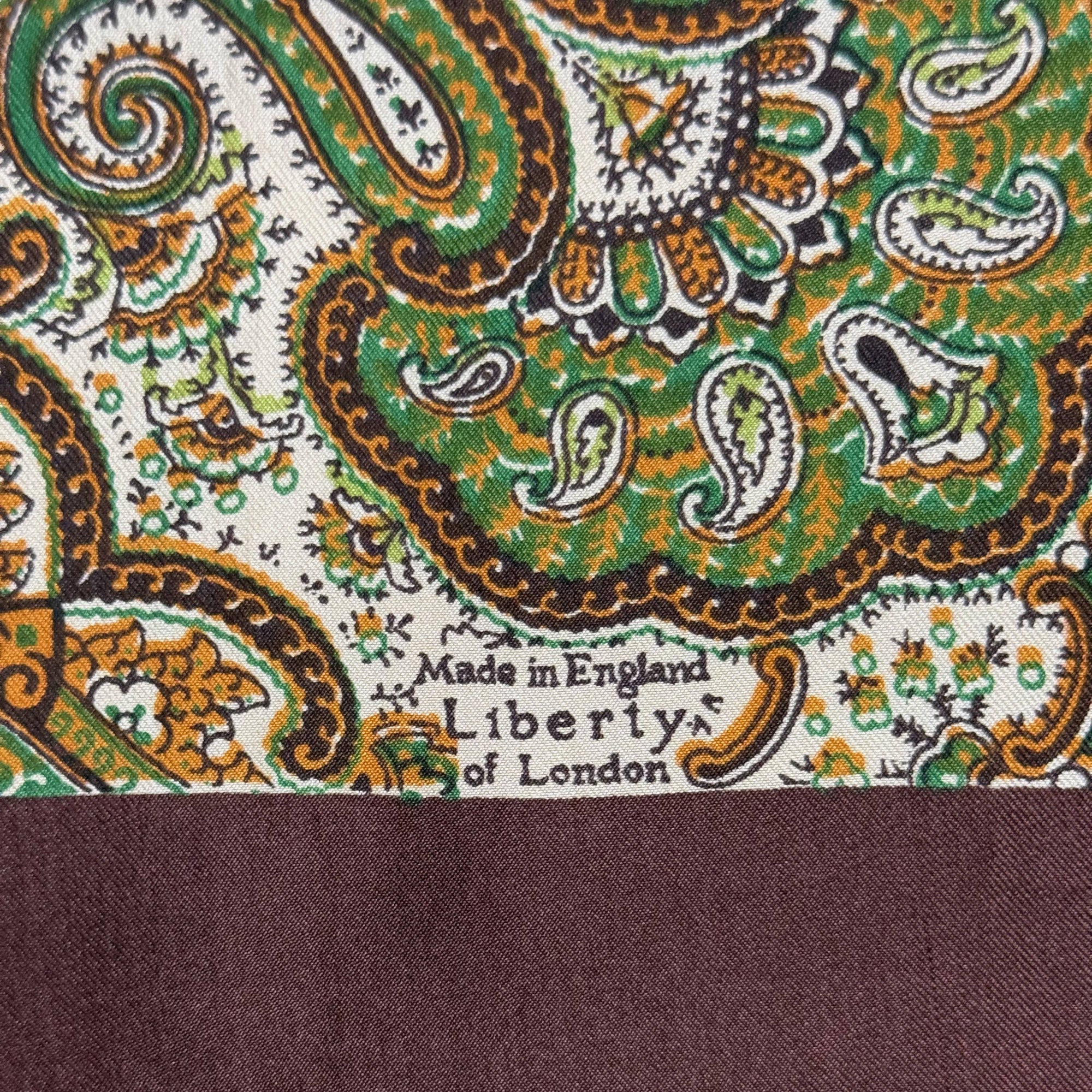 signed Liberty of London made in England vintage scarf