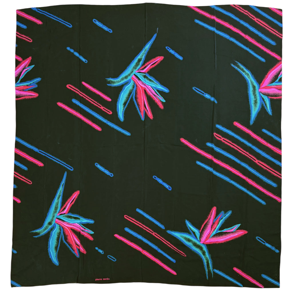 Vintage Pierre Cardin silk shawl for Liberty of London