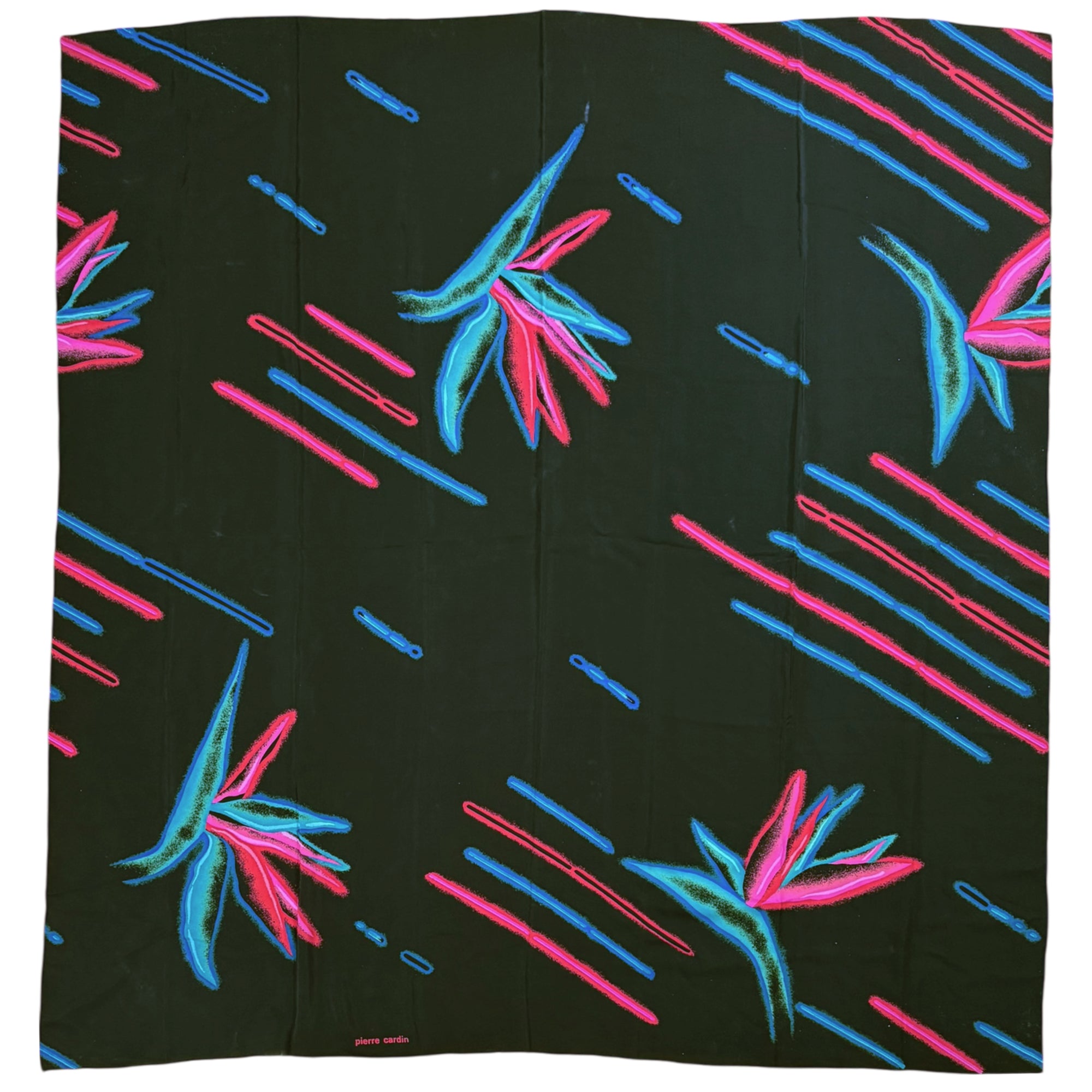 Vintage Pierre Cardin silk shawl for Liberty of London