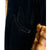 Vintage 1950s Black Velvet Evening Coat w Mink Fur Trim Sz M