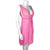 Vintage 1960s Barbiecore Pink Nightie Dress Pleated Chiffon
