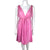 Vintage 1960s Barbiecore Pink Nightie Dress Pleated Chiffon