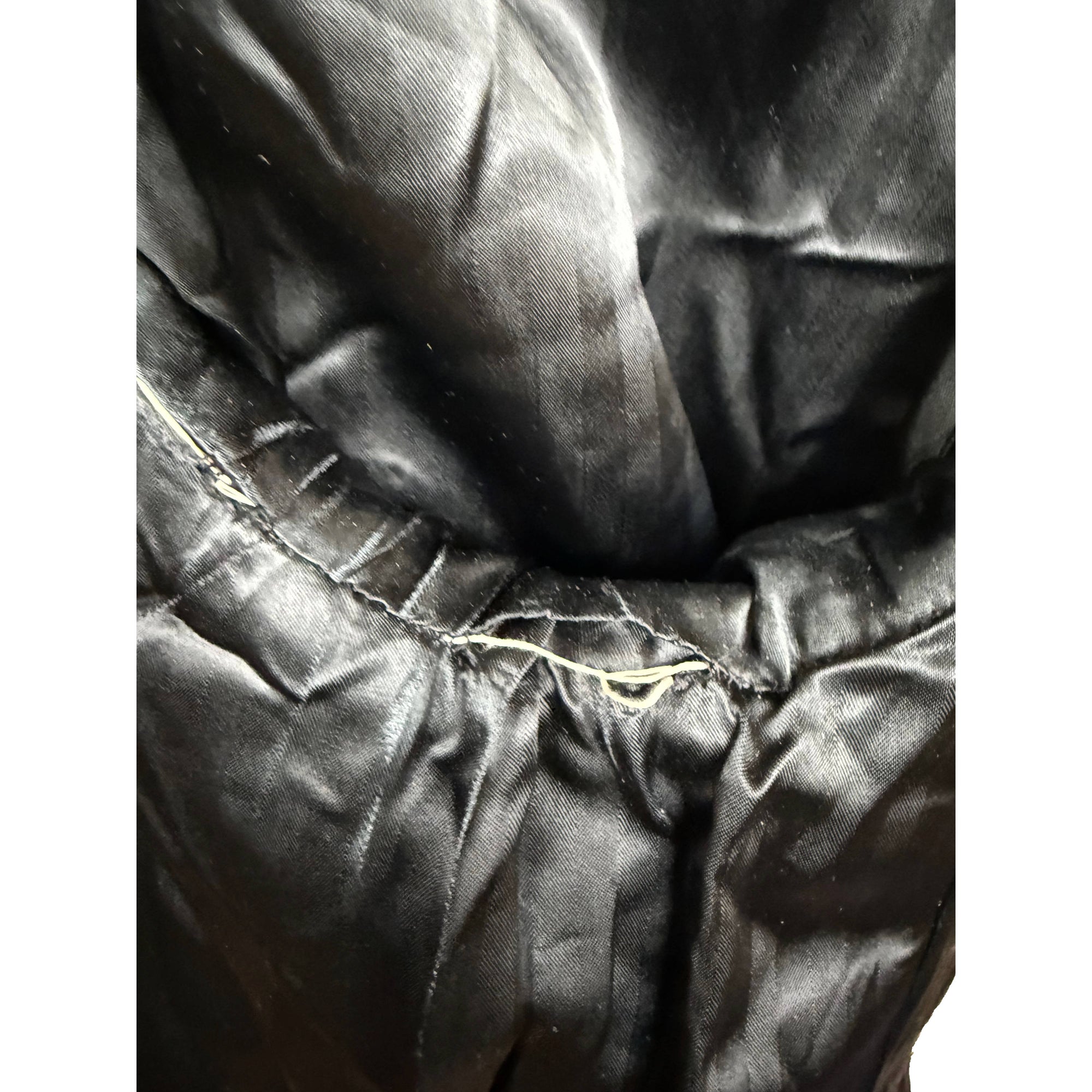 armpit repair area on coat
