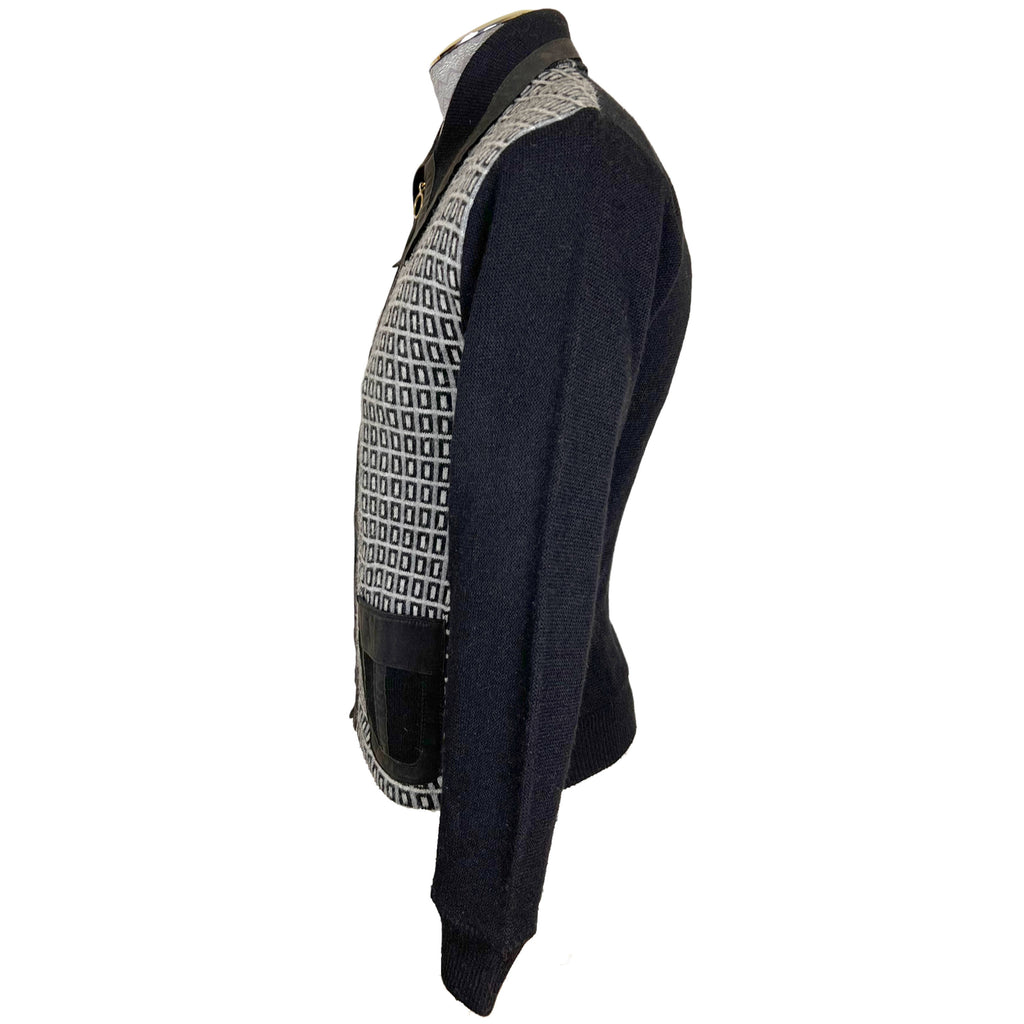 Vintage 60s 1970s Mens Zip Up Cardigan Sweater Lord James S