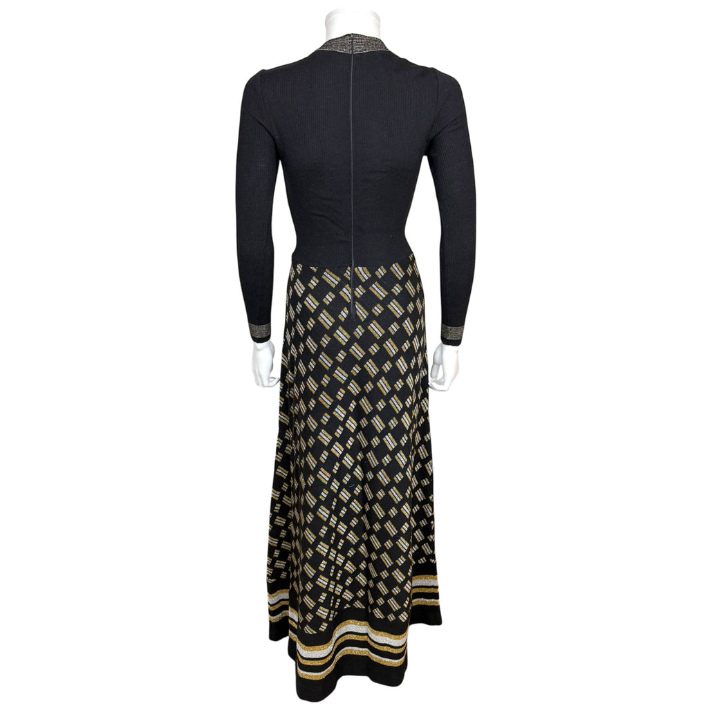Back view Lucia Italian dress zipper closure