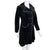 Vintage 60s Mod Coat 1960s Black Velvet Lydia Montreal Sz S