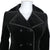 Vintage 60s Mod Coat 1960s Black Velvet Lydia Montreal Sz S