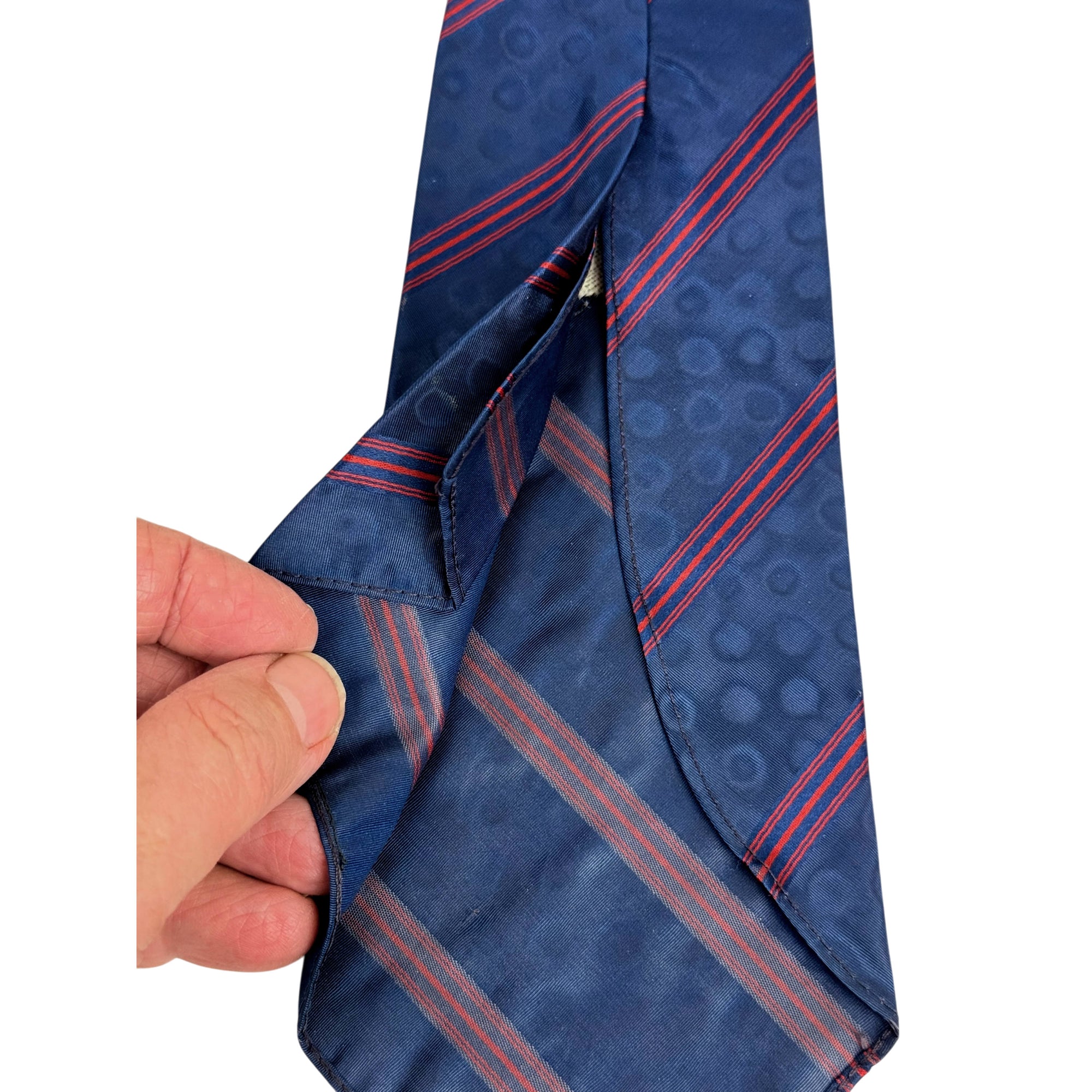 Art Deco 1930s Silk Tie Striped Jacquard R.H. Macy & Co