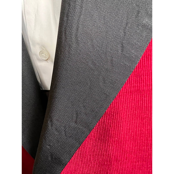 1950s Vintage Smoking Jacket Red Corduroy Macy's Size L