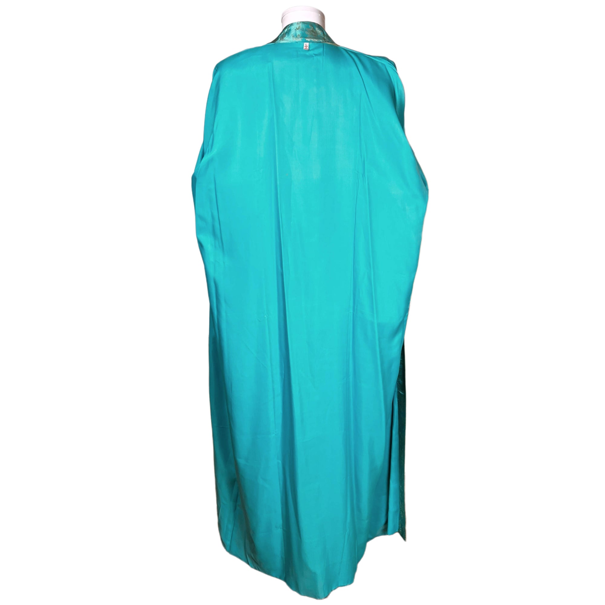 Vintage Kimono Style Dressing Gown Satin Robe Japan Size L