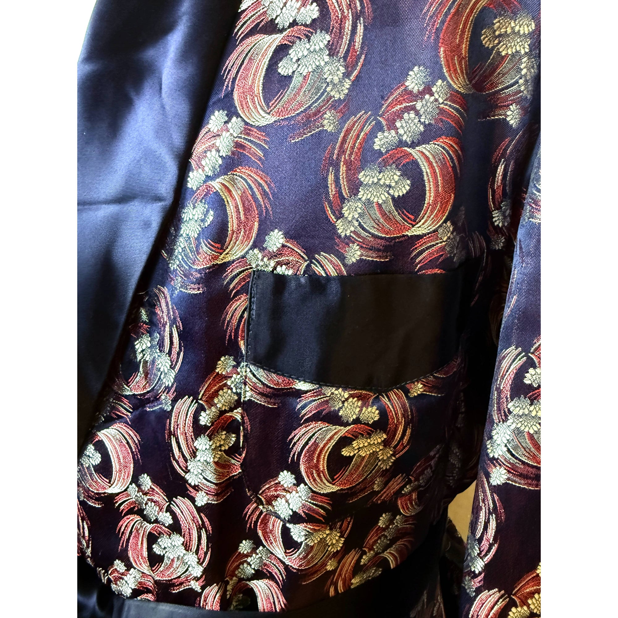 Vintage 1950s Dressing Gown Mens Robe By Majestic Canada XL