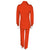 Vintage 1960s Pantsuit Orange Wool Double Knit Jacket Pants