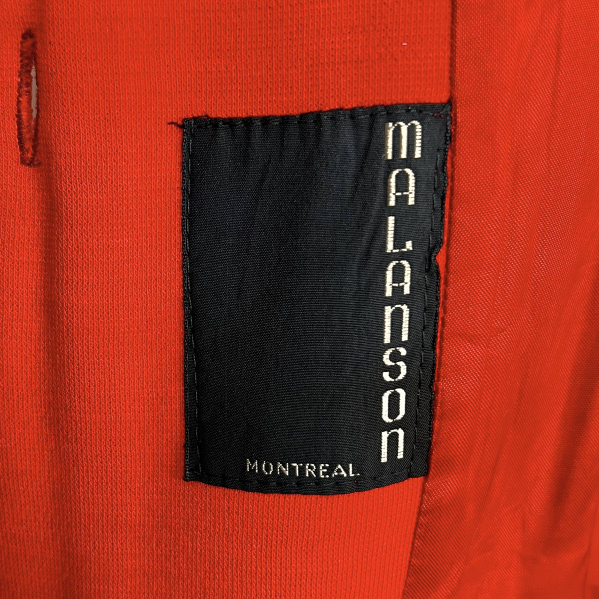 Vintage 1960s Pantsuit Orange Wool Double Knit Jacket Pants