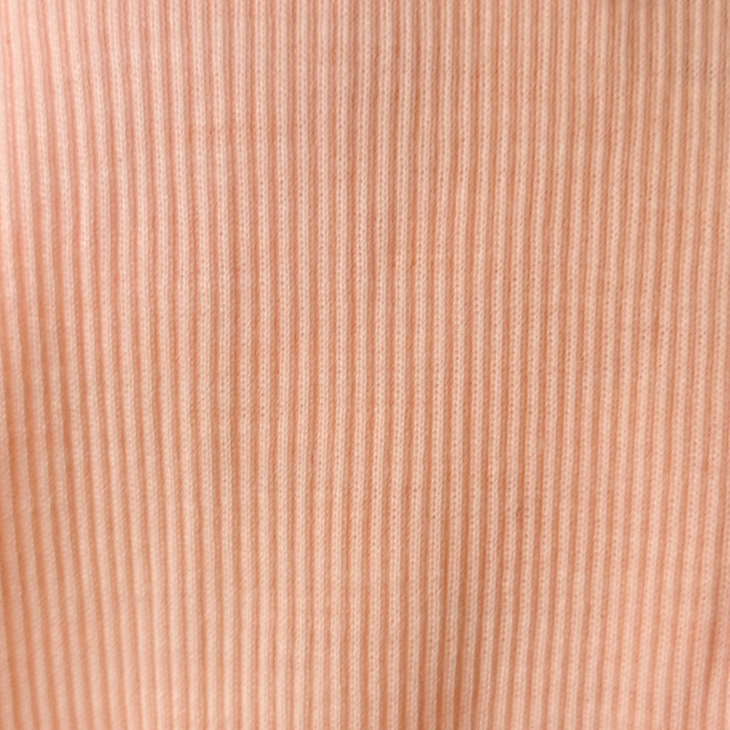 Detail of ribbed knit texture on vintage Italian chemise