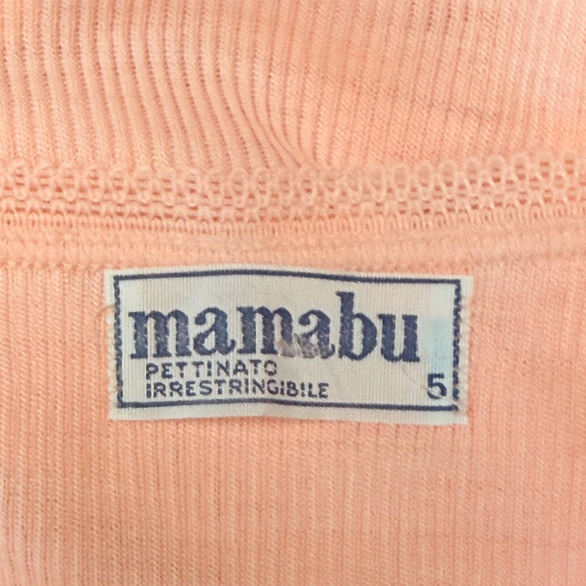 Mamabu Made in Italy vintage lingerie label